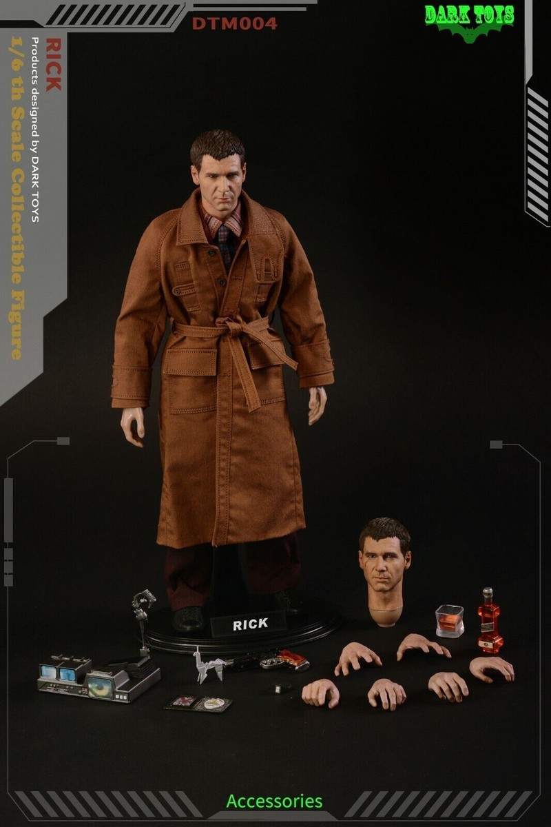 New DARK TOYS DTM004 1/6 Blade Runner Rick Deckard Harrison Male
