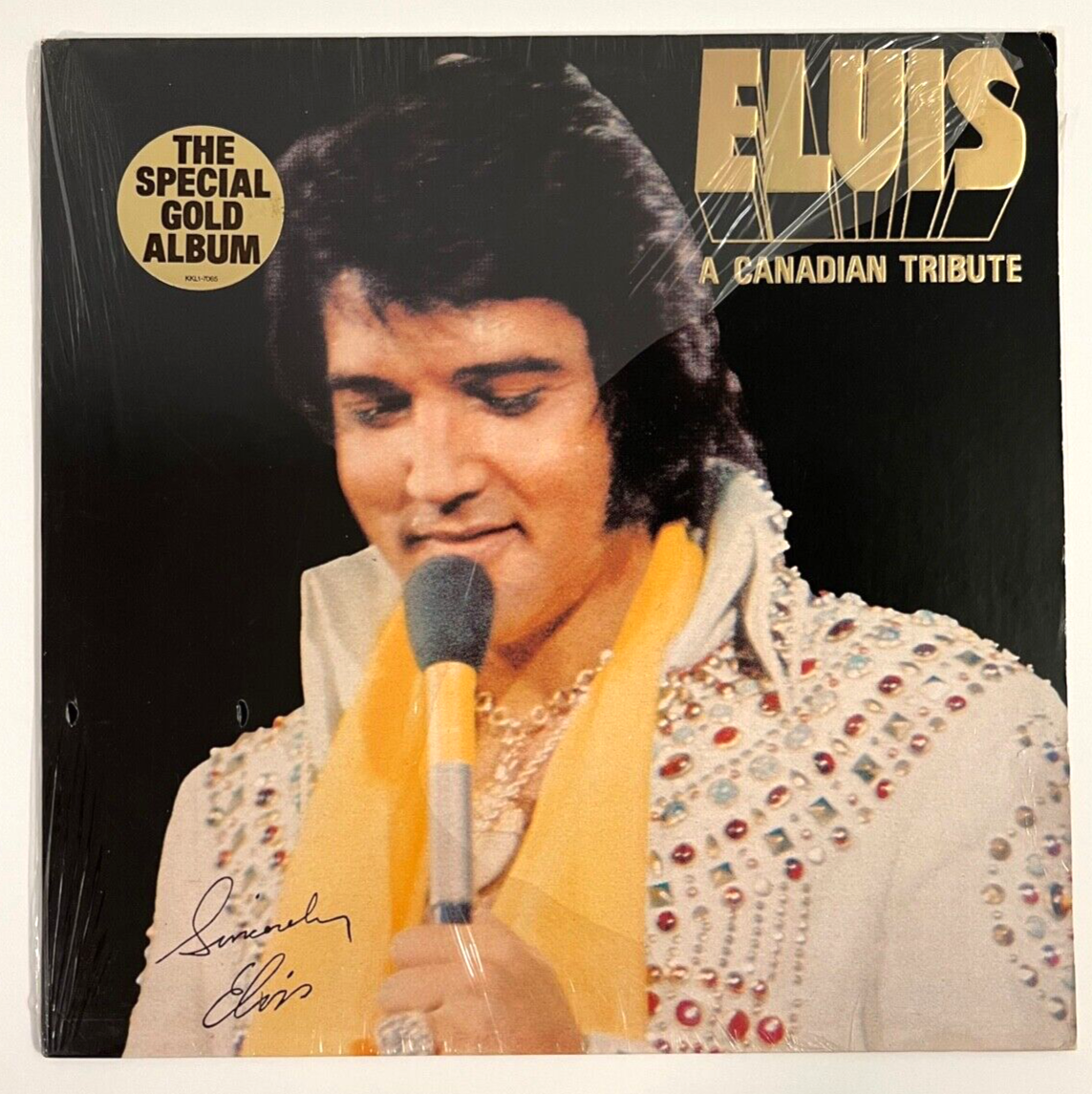 ELVIS PRESLEY ~ ELVIS A CANADIAN TRIBUTE ~ A SPECIAL GOLD VINYL