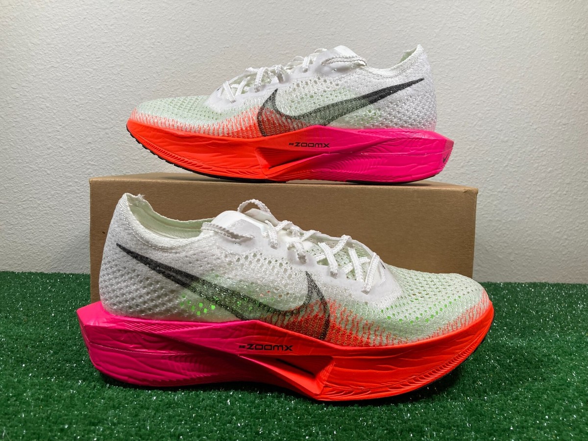 Sz 11 Women/9.5 Men- Nike ZoomX Vaporfly NEXT% 3 White Pink Racing