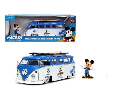 Jada 1:24 Hollywood Rides 1962 Volkswagen T1 Bus with Mickey