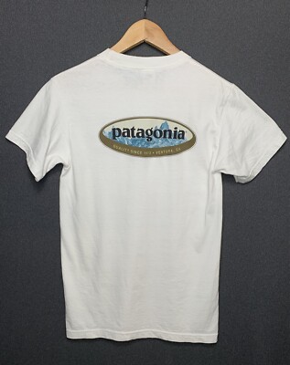 Vintage 90's Patagonia Surfboards Beneficial Tee %100 Cotton Size