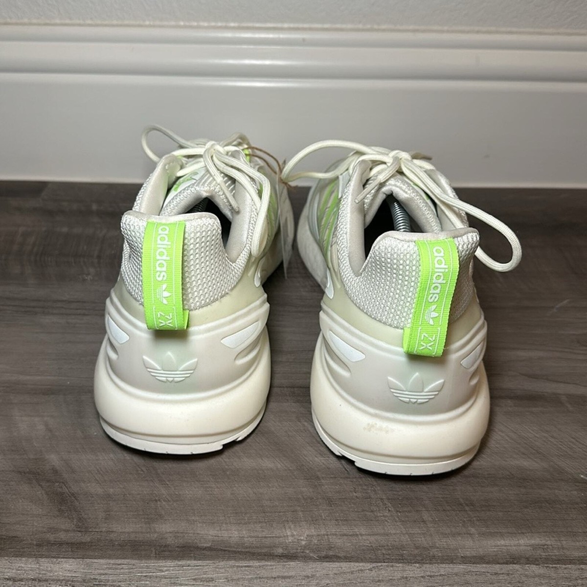 Adidas Originals ZX 2K Boost White Signal Green - 12 | eBay