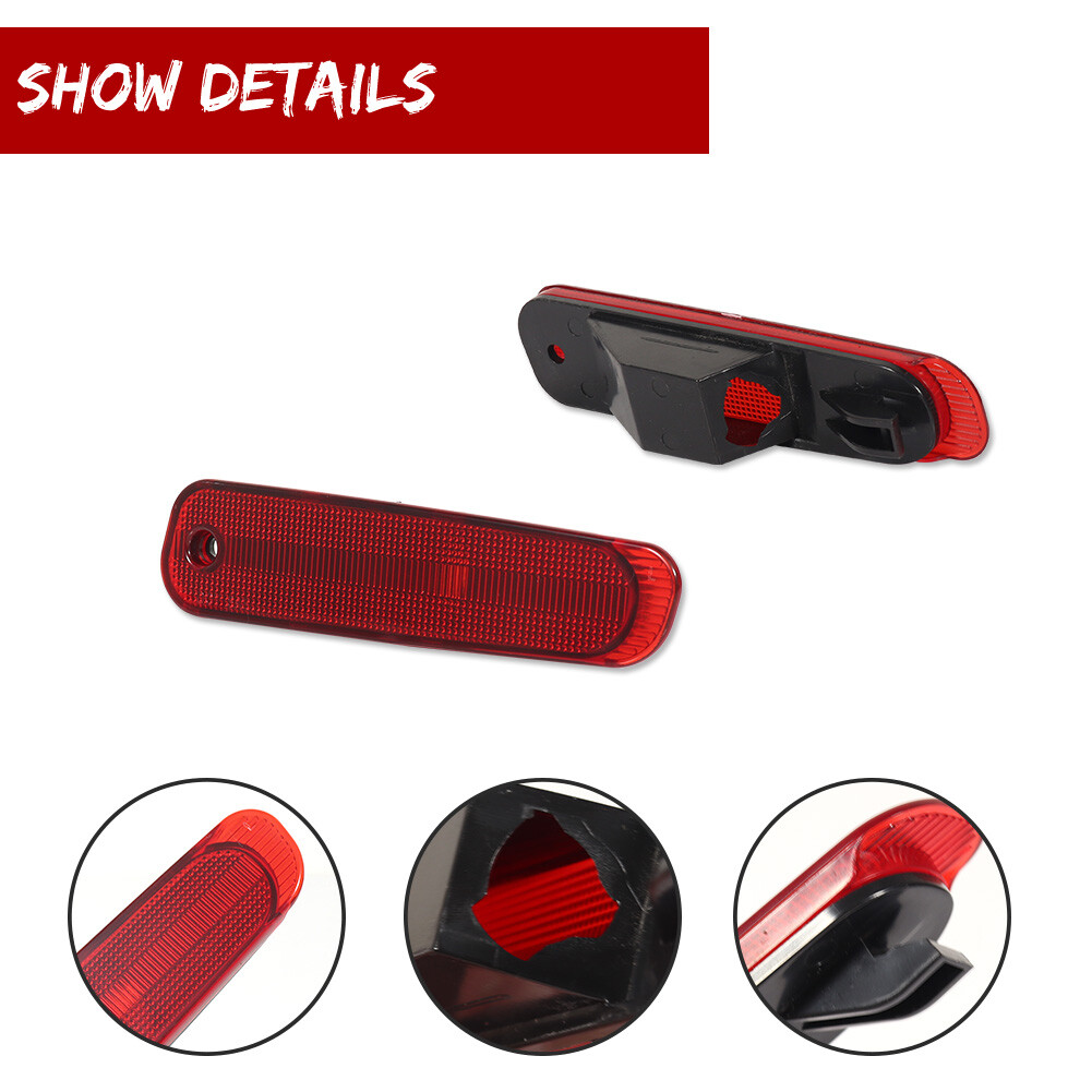 For 1990-1996 Nissan 300ZX Z32 Red Lens Rear Side Marker Light