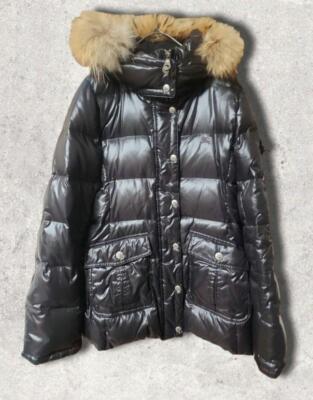 BURBERRY BLUE LABEL Down Jacket Black Glossy Size M used 2505SM | eBay