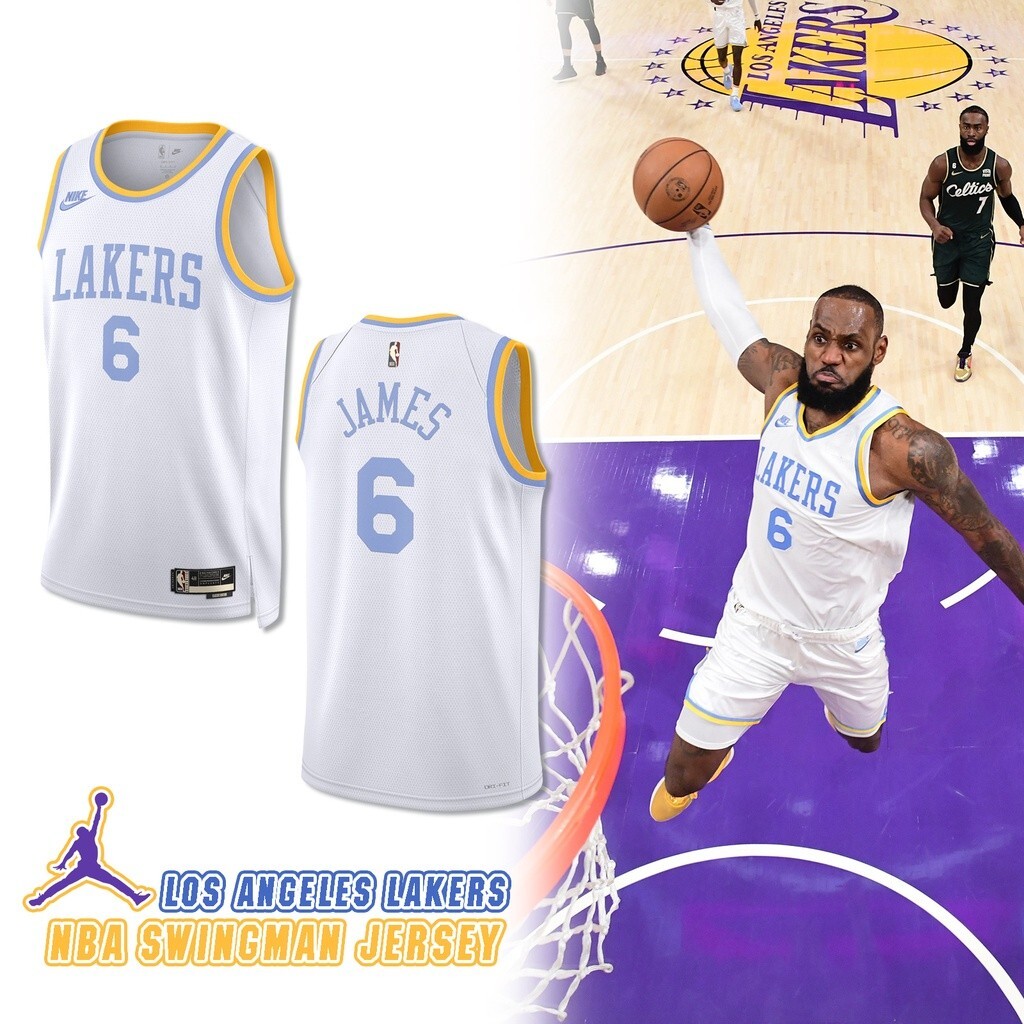 Nike NBA Lebron James #6 Los Angeles Lakers Dri-FIT Swingman