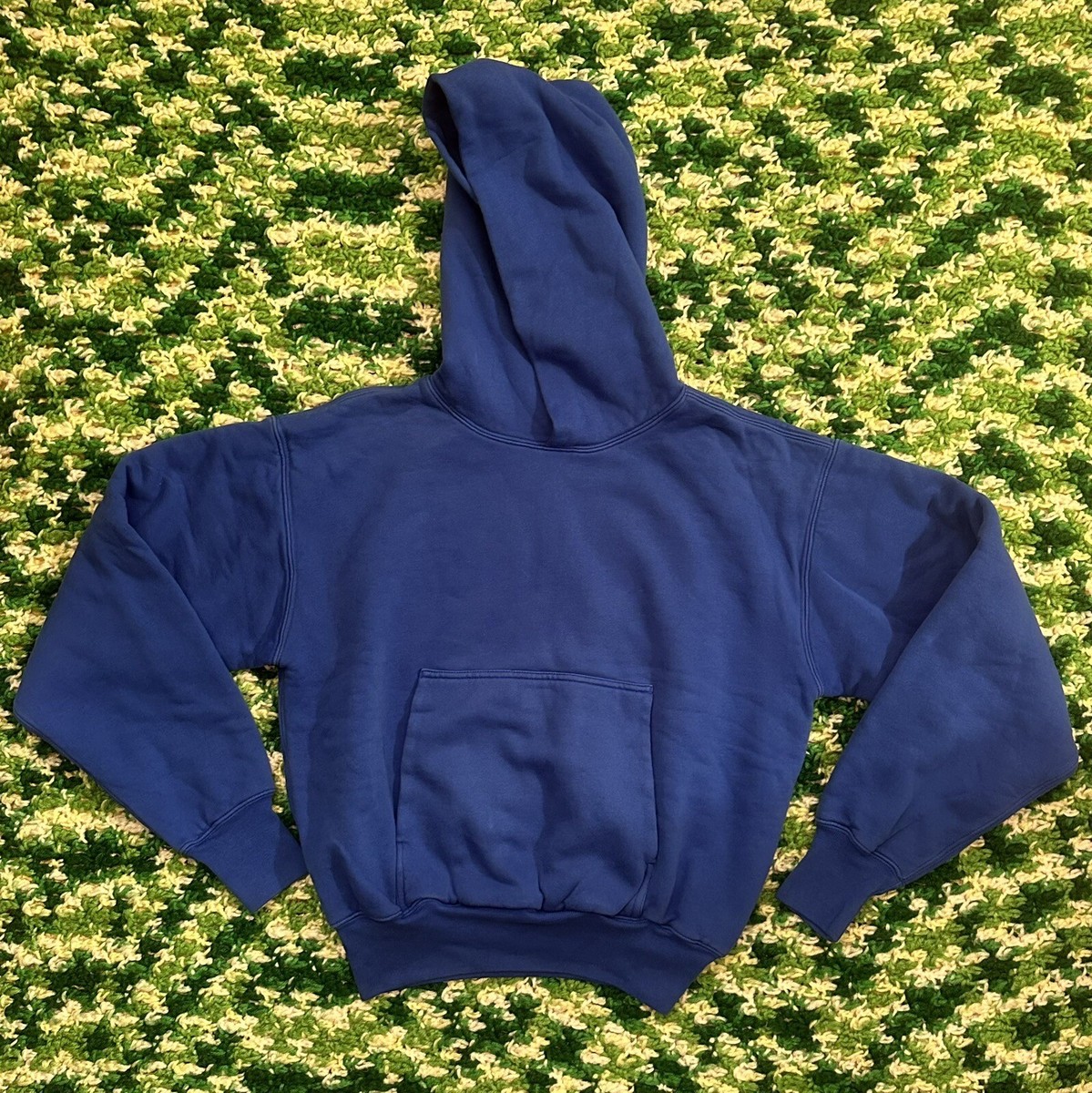Yeezy x Gap Engineered by Balenciaga Logo Shrunken Hoodie Blue