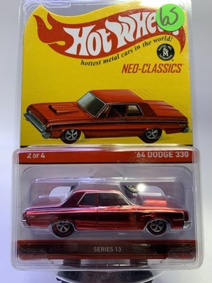 2014 Hot Wheels RED 64 DODGE 330 Redline Club RLC Neo Classics