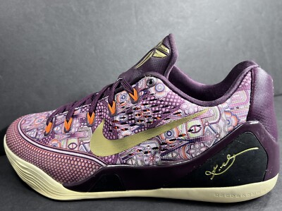 Nike Kobe 9 IX EM Silk Road 646701-676 Merlot Metallic Gold Mamba