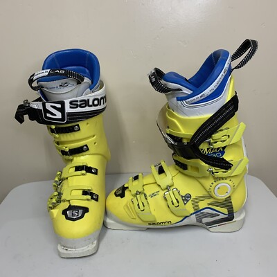 Salomon Ski Boots/Ylw/Adult/Xmax130 689 295mm 25/25.5 | eBay