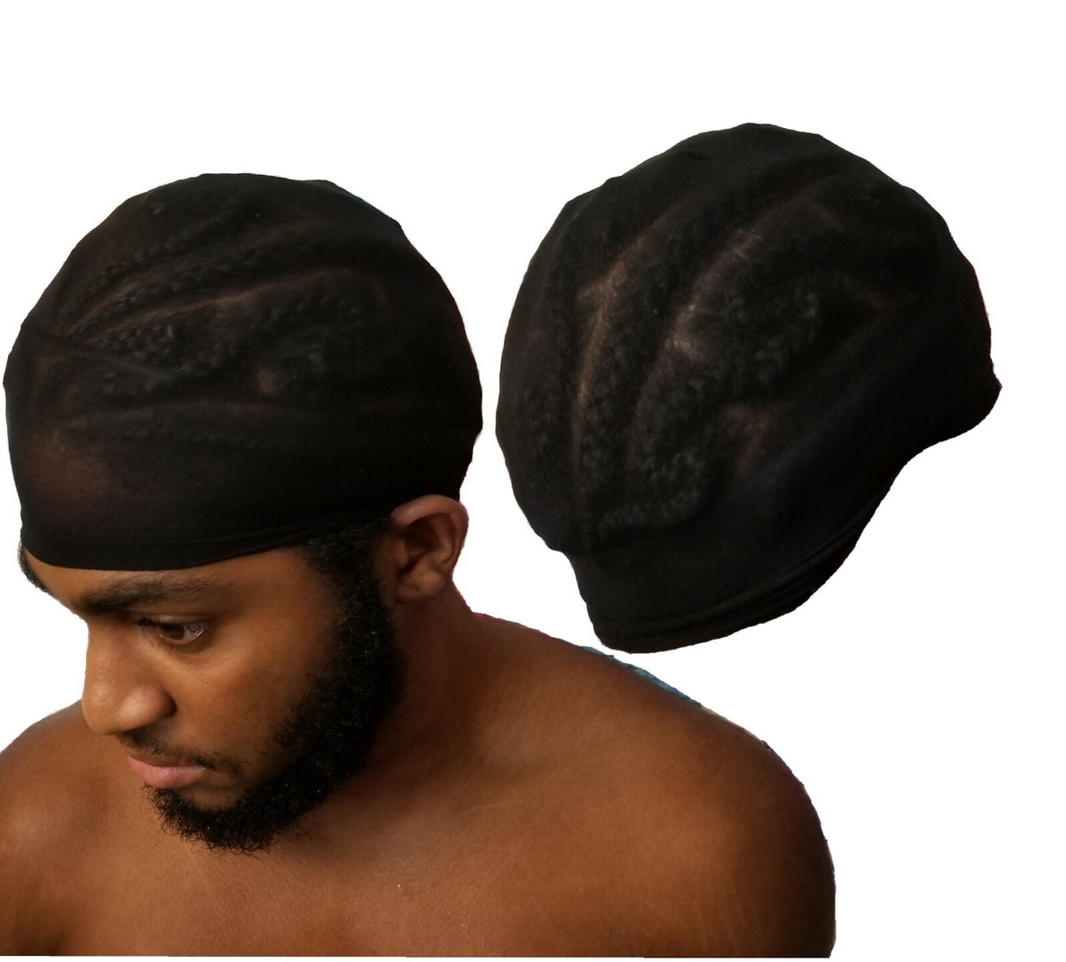1 pcs Black Wig caps durag Hip hop Rasta Stocking Cap Dome Wave or