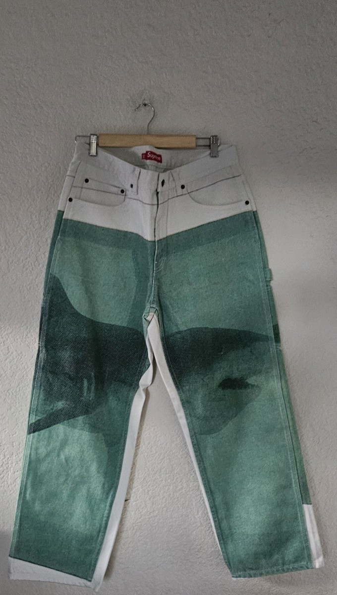 Supreme X Damien Hirst Shark Pants Sz 34 | eBay