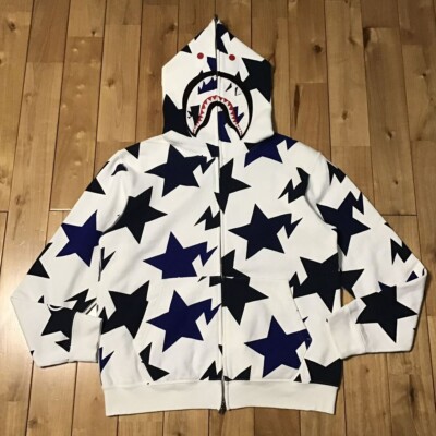 NFS limited BAPE Sta Shark full zip hoodie APE STAR NIGO A Bathing