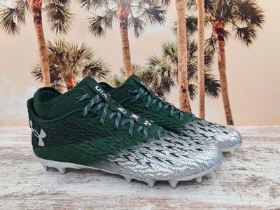 Under Armour Spotlight Clone 4.0 MC Green Silver Football Cleats