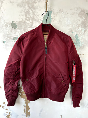 ALPHA INDUSTRIES BOMBER NYLON JACKET SIZE S | eBay