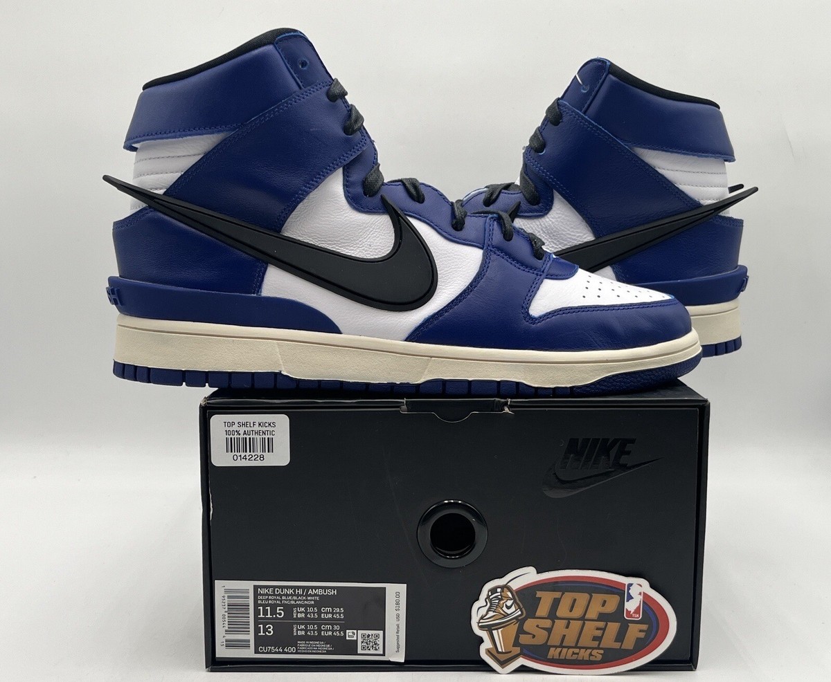 New Nike Dunk High Ambush Deep Royal Size 11.5 Authentic Rare Blue
