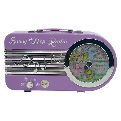 Bunny Hop Radio Lavender Purple Mr. Christmas Cottontail Easter