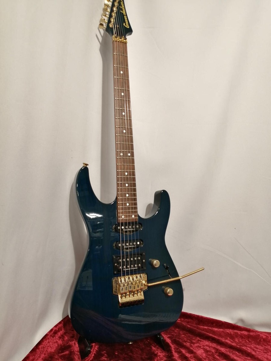 Grover Jackson Soloist See Through Blue Electric Guitar Made in