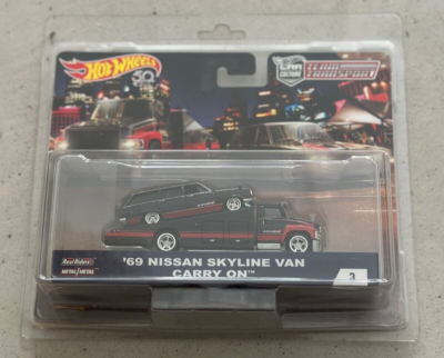 Hot Wheels Team Transport 3 69 NISSAN SKYLINE VAN CARRY ON ADVAN