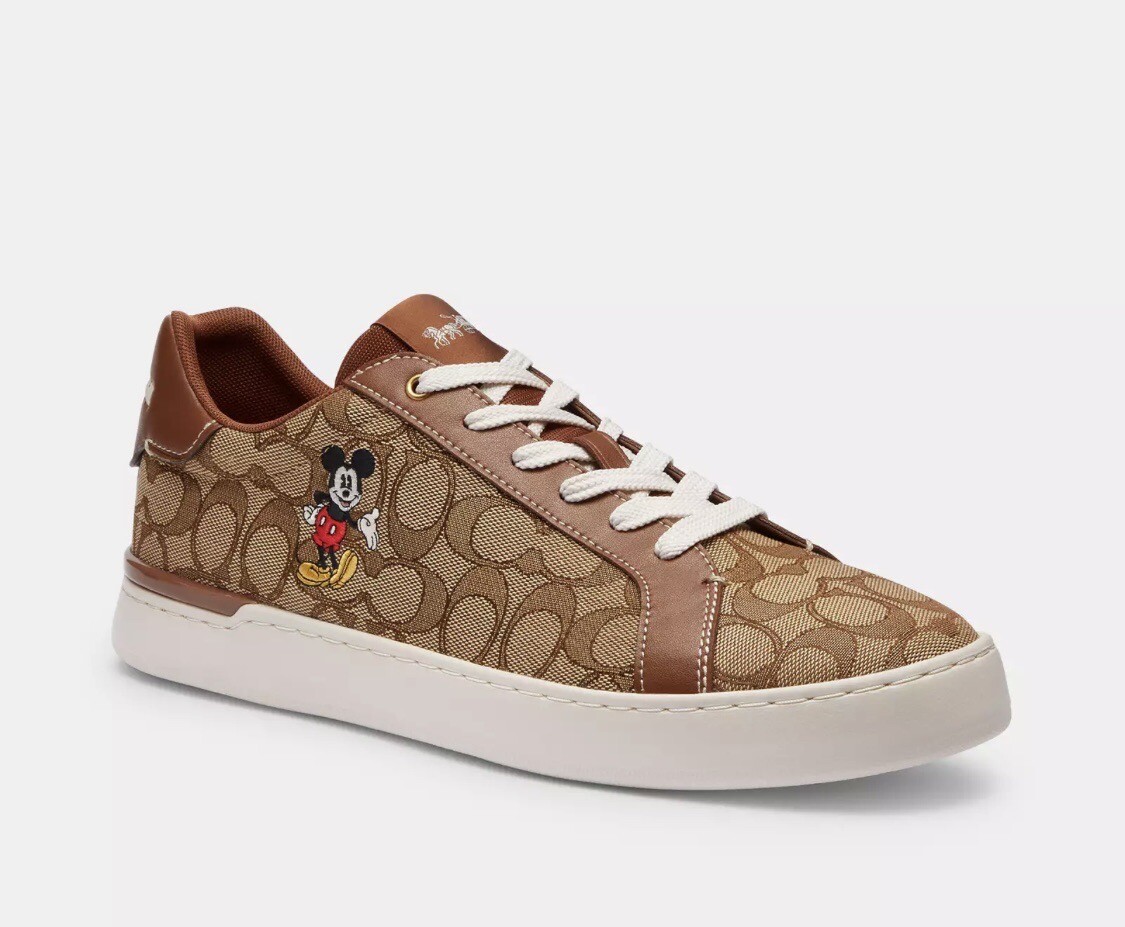 NWT Disney X Coach MEN'S Clip Low Top Sneaker Mickey Mouse CN982