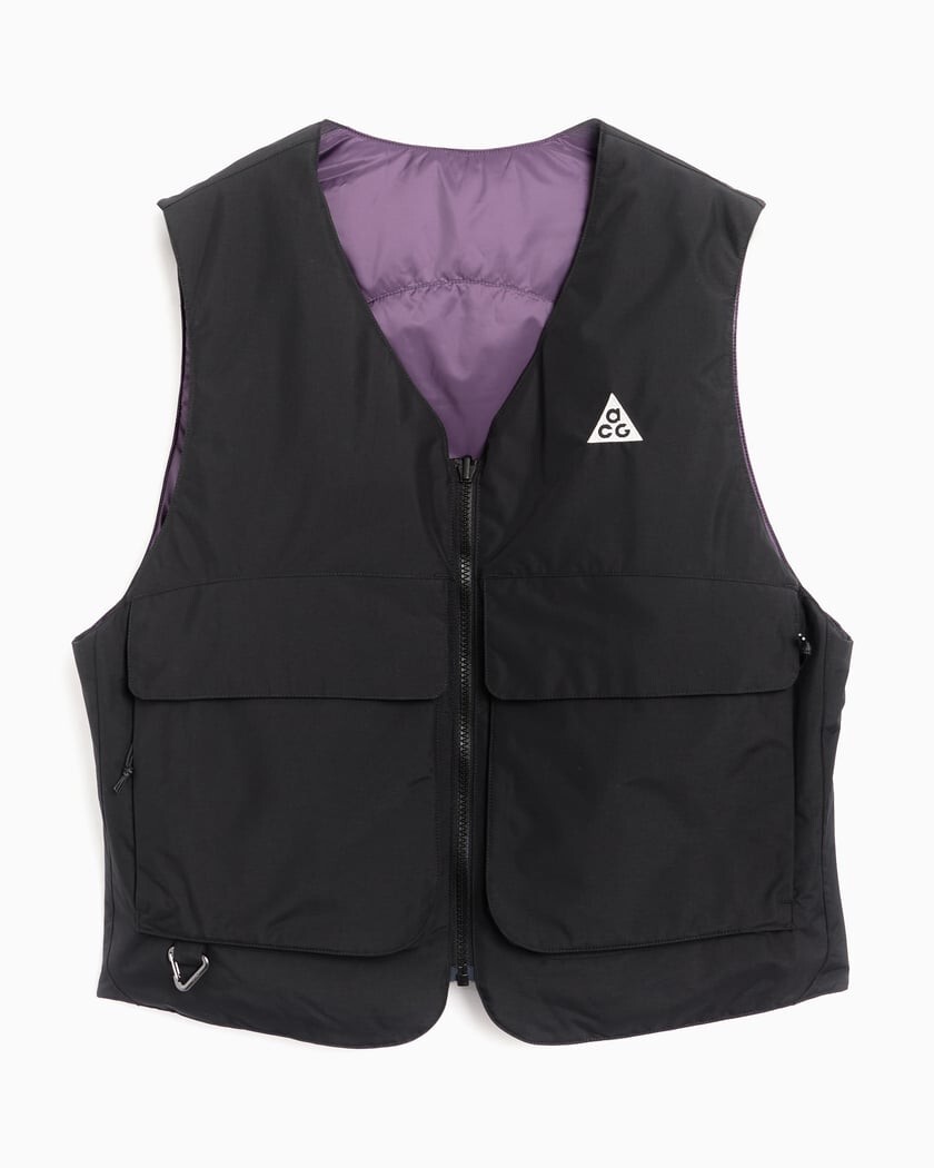 NEW Size L Nike ACG Skull Peak PrimaLoft Reversible Vest Black
