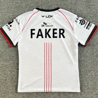 2024 LCK Team T1 Uniform Jersey S14 Faker T-shirt LOL World