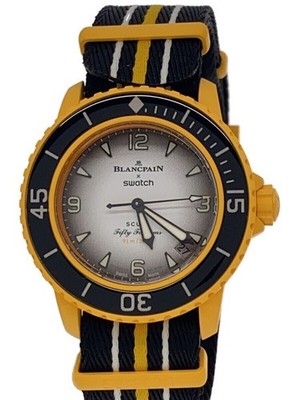 BLANCPAIN × Swatch Pacific Ocean Quartz Nylon Watch Limited