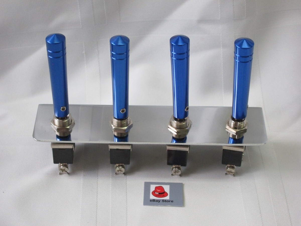 Lowrider Hydraulics or Air Bag 3-Prong Switch Panel & Anodized