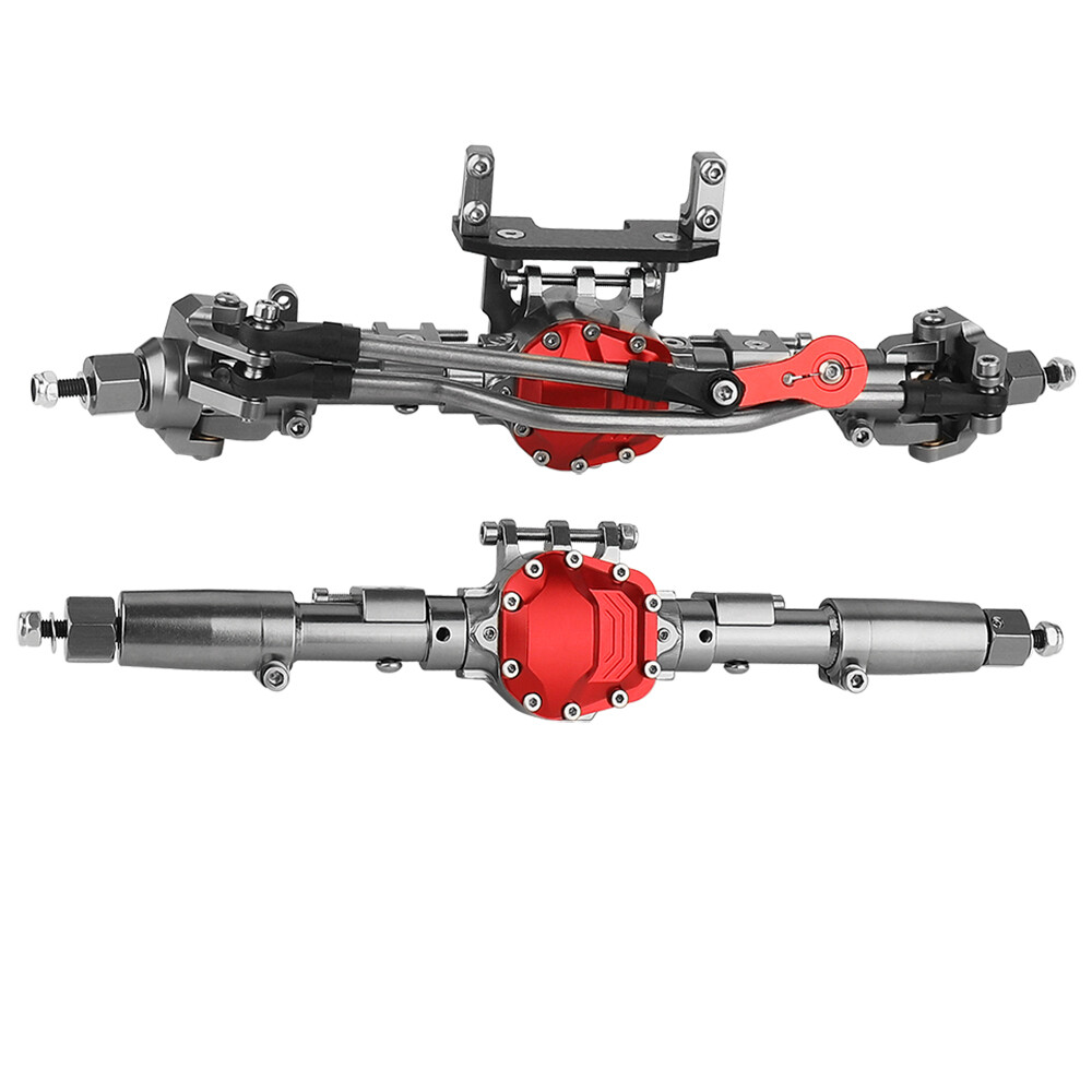 SCX10 II RC Crawler Metal Alloy Front Rear Straight Axles for 1/10