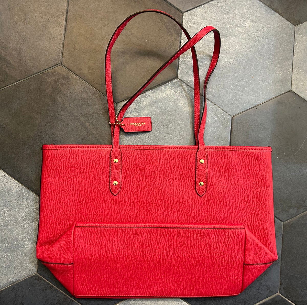 NEW Coach Crossgrain Leather City Zip Tote b1747-f57522 | eBay