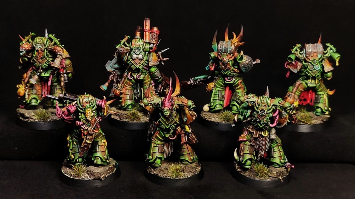 Plague Marines Death Guard painted Warhammer 40k Chaos Space