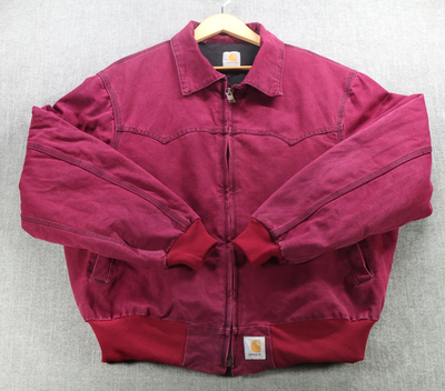 VINTAGE Carhartt Jacket Mens Extra Large Ruby Santa Fe 1994 Yoke