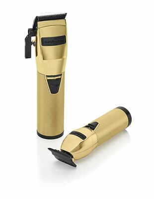 BABYLISS PRO MetalFX Series Gold Clipper and Trimmer Set FX787GB