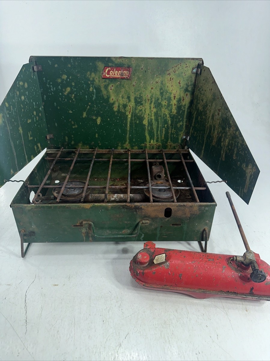 Coleman 425B 2 Burner Portable Camp Stove Grill Legs Camping