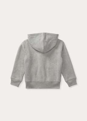 Polo Ralph Lauren Boys' Dark Sport Heather Fleece Zip Up Hoodie S