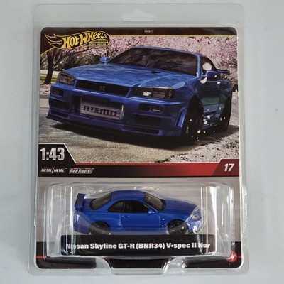 2025 HOT WHEELS PREMIUM SCALE 1:43 NISSAN SKYLINE GTR BNR 34 V