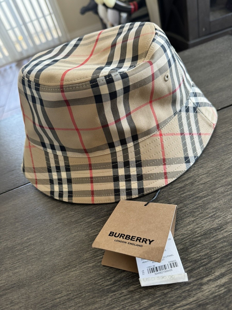 Brand New Authentic Burberry Bucket Hat, Size Large! Made In Italy