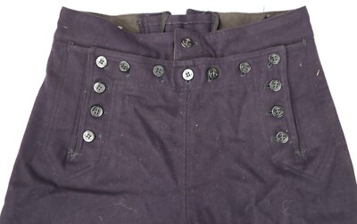 Vintage 1960s US NAVY Sailor mens 100% wool pants size 30R (30W x