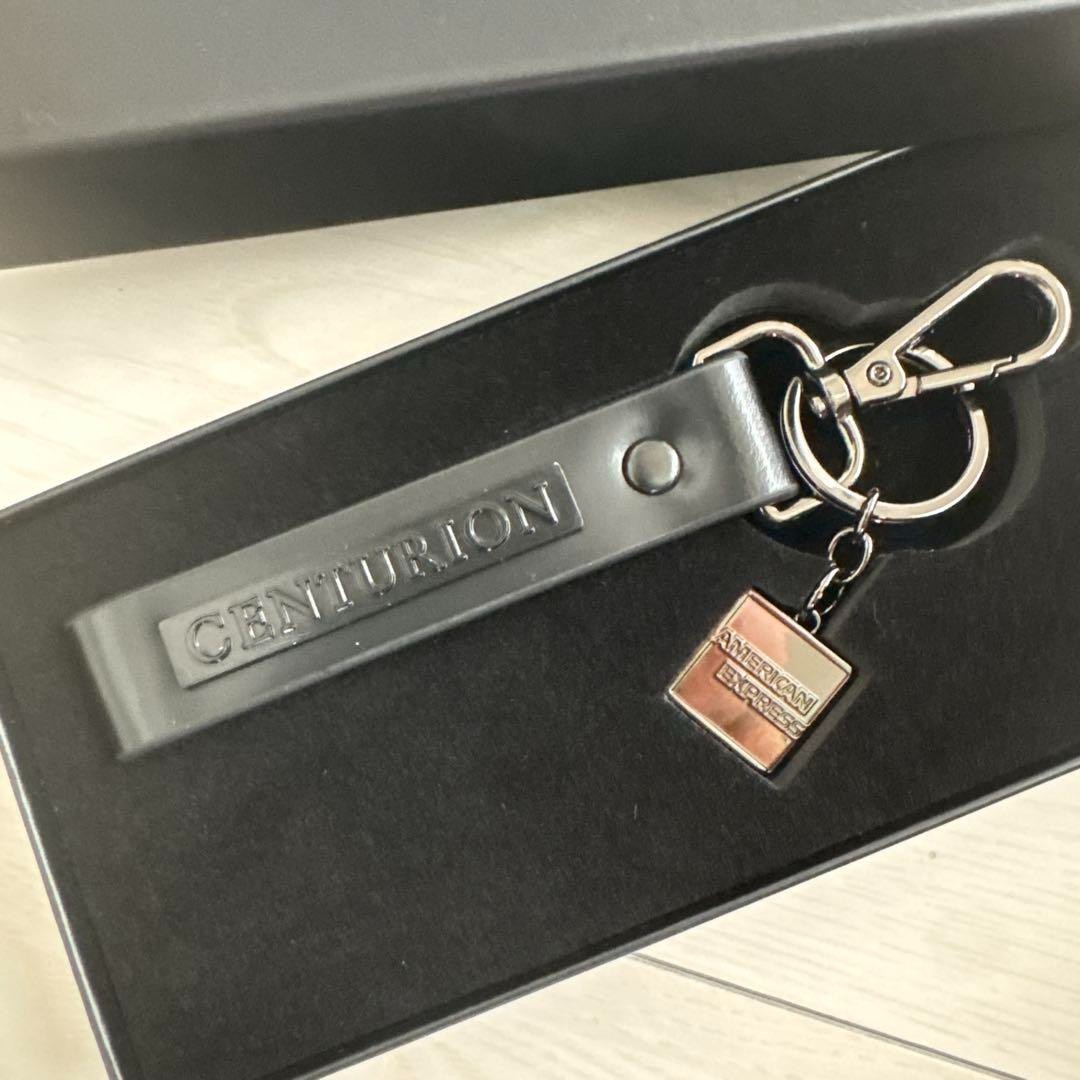 RARE American Express Centurion Card Holders Black Leather Keyring