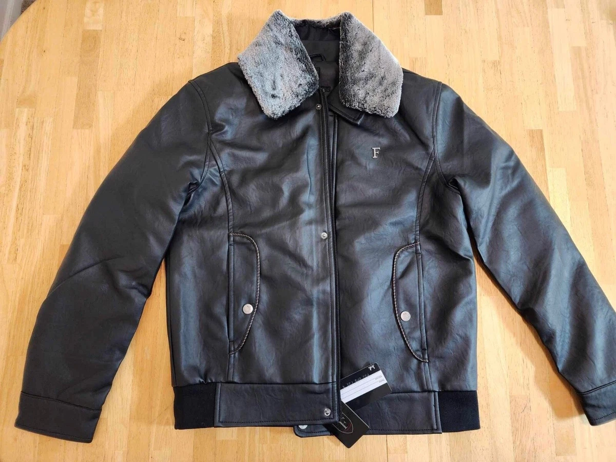 Ferrari Leather Outer Shell Brown Coats, Jackets & Vests for Men