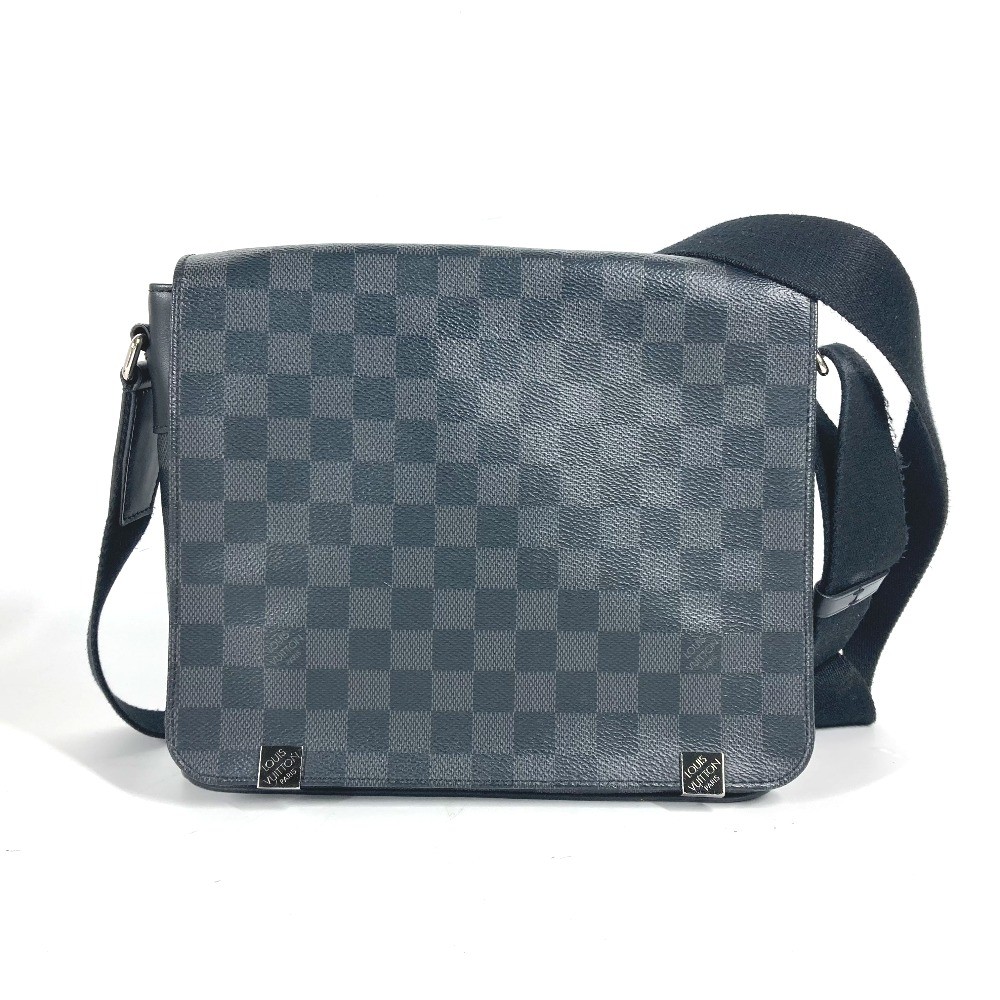 LOUIS VUITTON N41028 Damier Graphite District PM NM Crossbody