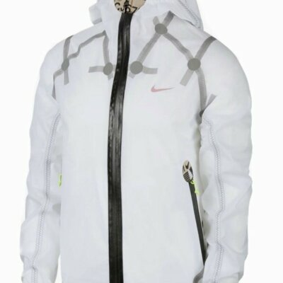 Nike Ispa Mens Jacket White Size Large L Hypershield Lightweight