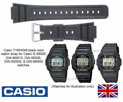 DW-5600 Casio Watch Strap Band (DW-5000 G-5600E G-5700 GW-M5610 GW