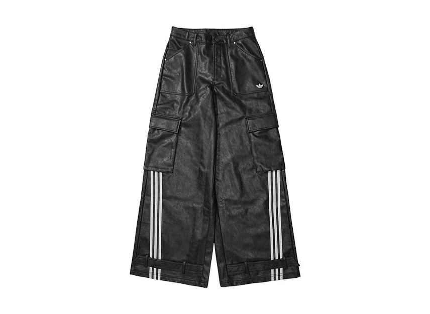 adidas Adilenium Season 3 Vintage Faux Leather Pants Black | eBay