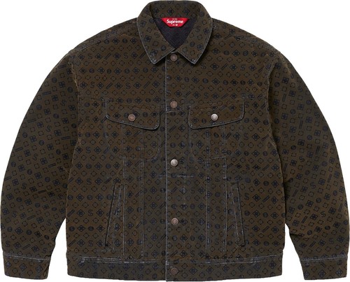 Supreme Patches Denim Trucker Jacket Denim Jacket Black S | eBay