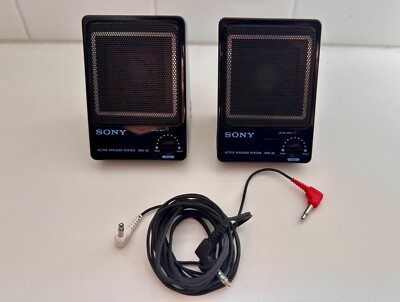 SONY SRS-30 Pair of Mini Speakers | eBay