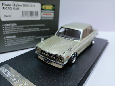 IG 1/43 Nissan Skyline 2000 GT-X GC10 Gold | eBay