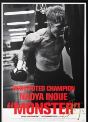 Naoya Inoue Autographed poster With Certificate World limited 156