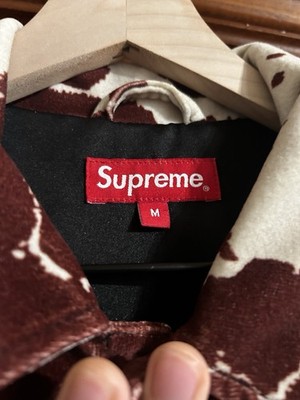 Supreme Cow Print Velvet Chore Coat Size Medium New | eBay