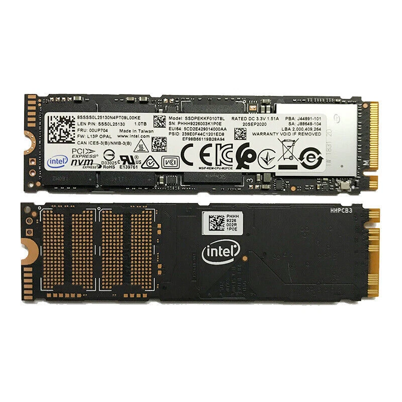 Intel 7600P 1TB SSD M.2 PCIE NVME 3D-NAND SSDPEKKF010T8L