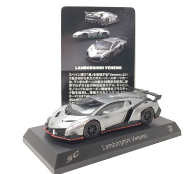1:64 Kyosho Lamborghini Veneno 2013 50th Anni Grey Red Line